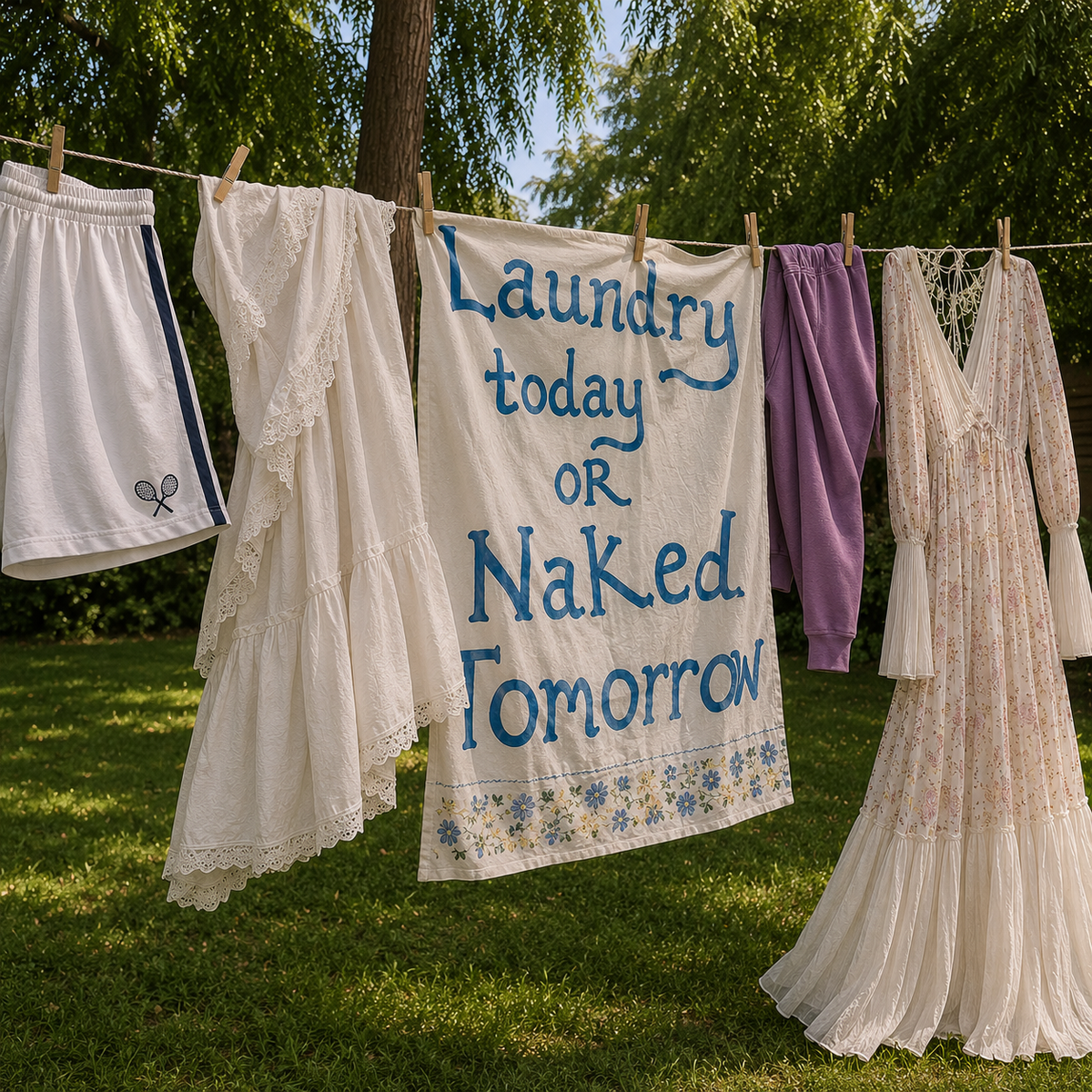 Laundry today or naked tomorrow